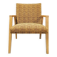 Fauteuil chauffeuse vintage 1970 bouclette