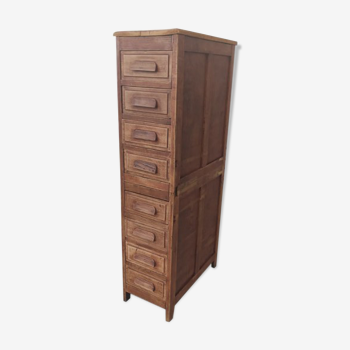 Antique craft furniture in solid oak 8 drawers