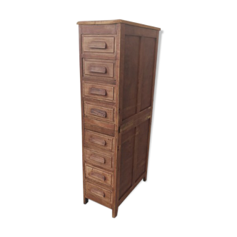 Antique craft furniture in solid oak 8 drawers