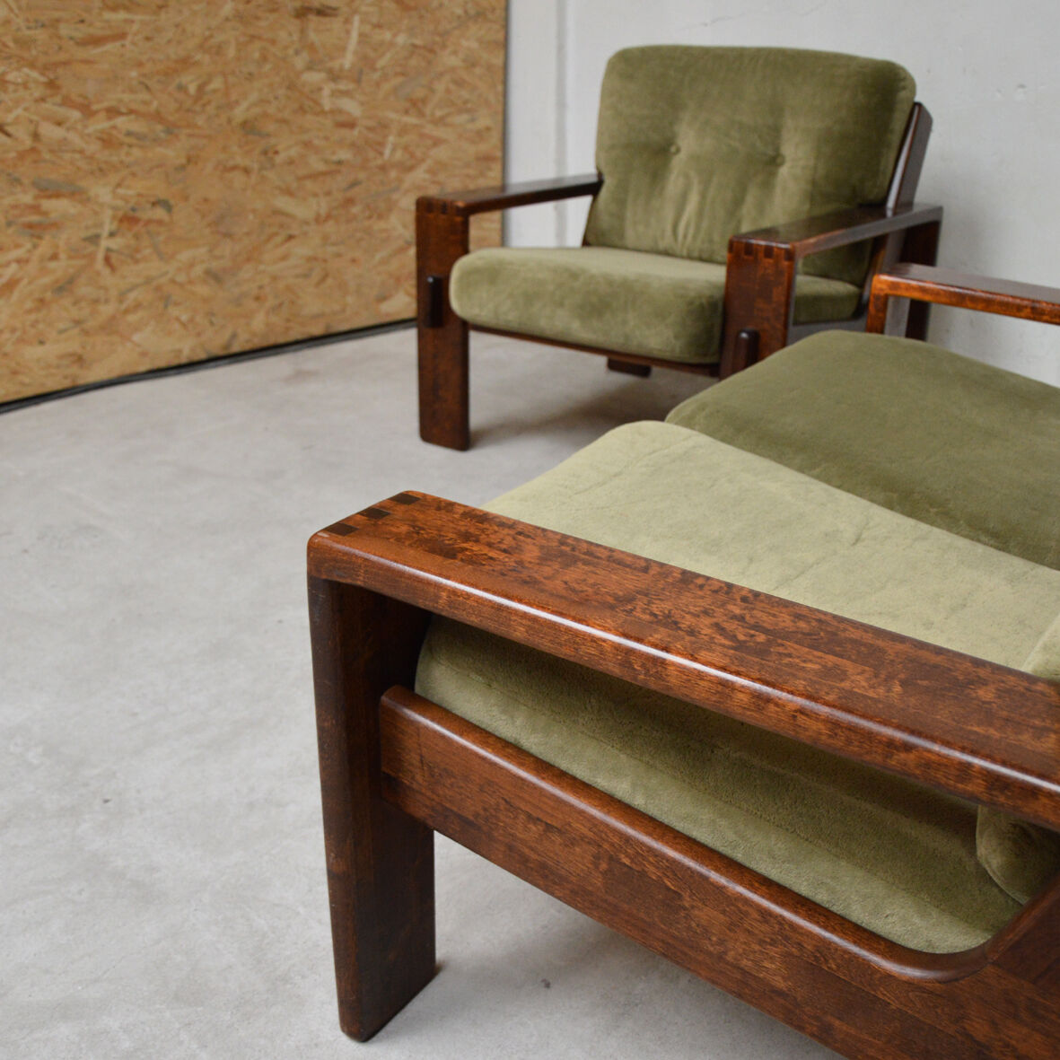 Sofa 2 places and a Chair "Bonanza" by Esko Pajamies for Asko