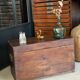 Old vintage wooden chest