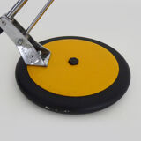 Lampe articulée en métal jaune Aluminor, années 70