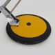 Aluminor yellow metal articulated lamp, 70s