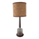 Scandinavian teak and glass lamp from the 60s