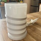 Vintage glass and metal lamp