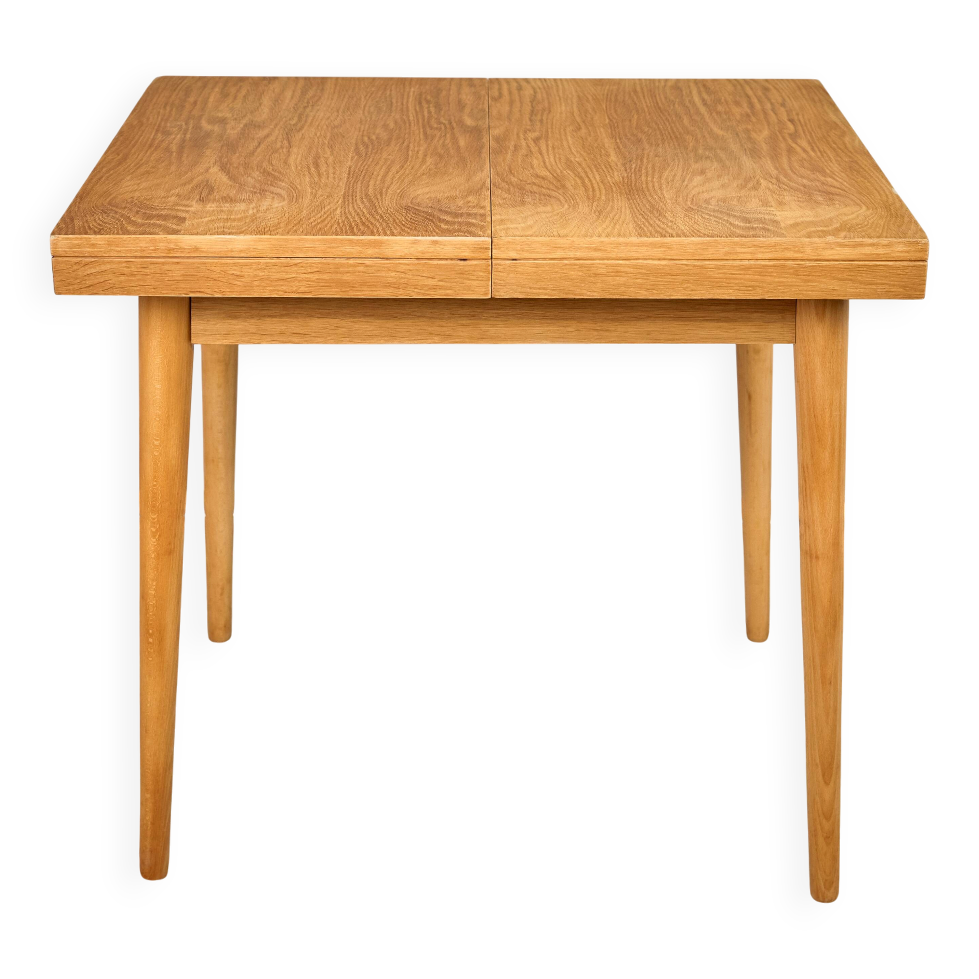 Table à manger extensible en chêne par Jitona, années 1960, Tchécoslovaquie