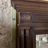 Large Trumeau mirror, wood, vintage, Henri I