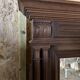 Large Trumeau mirror, wood, vintage, Henri I