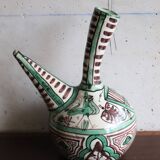 Glazed terracotta gargoulette signed punter