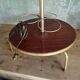 Vintage 70s floor lamp – Bottle rack & wooden coasters