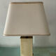 Hollywood Regency lamp in metal and brass from the 70s.