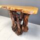 Travail Populaire Burl Root Wood Console, Italy, 1960s