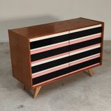 Commode U-453 rose , ancienne édition  par Jiri Jiroutek pour Interier Praha 1960