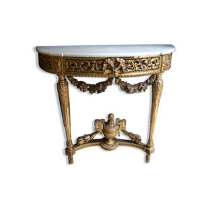 console ancienne en bois,