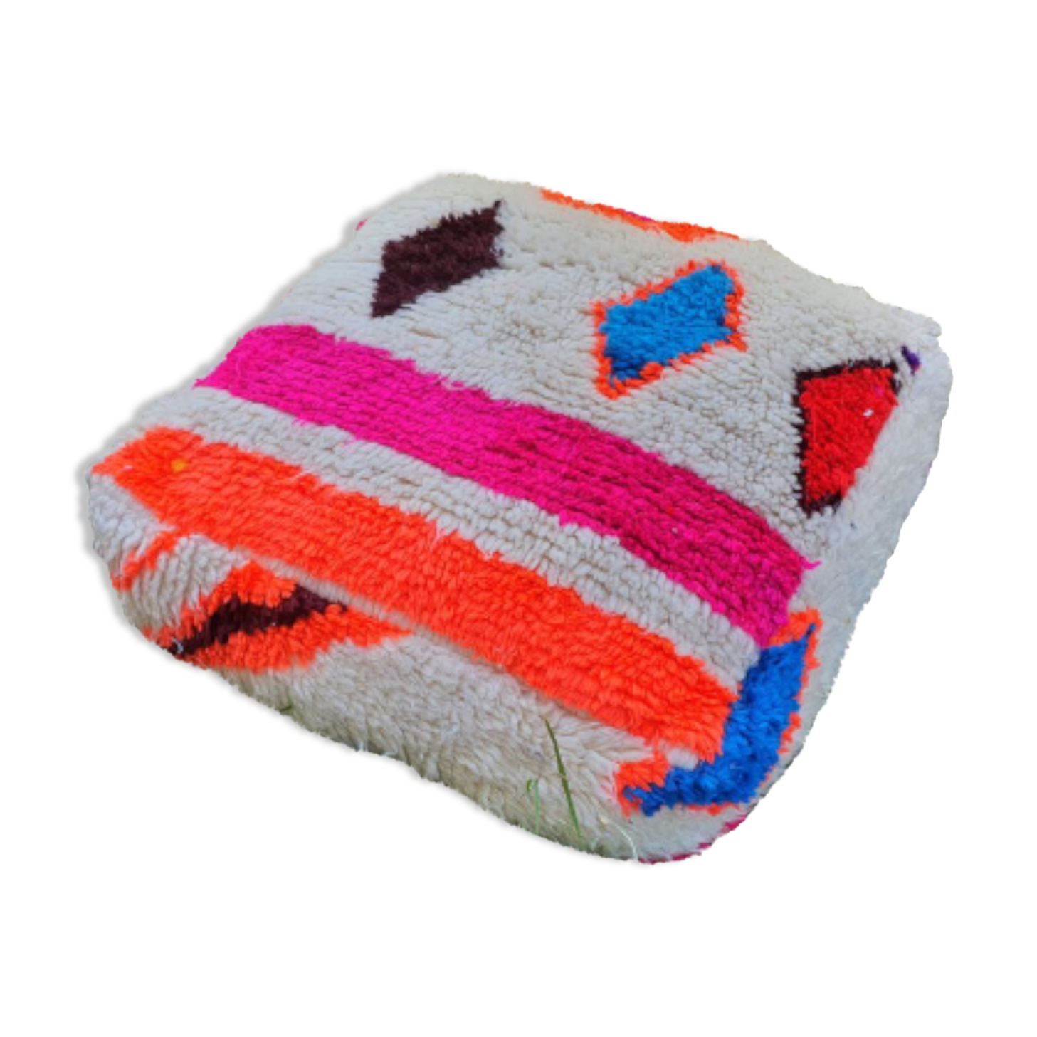 Moroccan carpet pouf