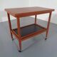Teak Flip-Flop Expandable Cart with Removable Tray by Grete Jalk for Poul Jeppesens Møbelfabrik, Denmark, 1960s