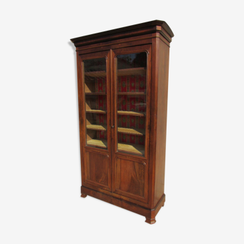 Bookcase old late 19th walnut