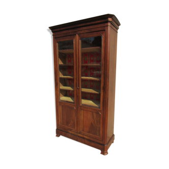 Bookcase old late 19th walnut