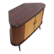 Corner chest of drawers with sliding doors