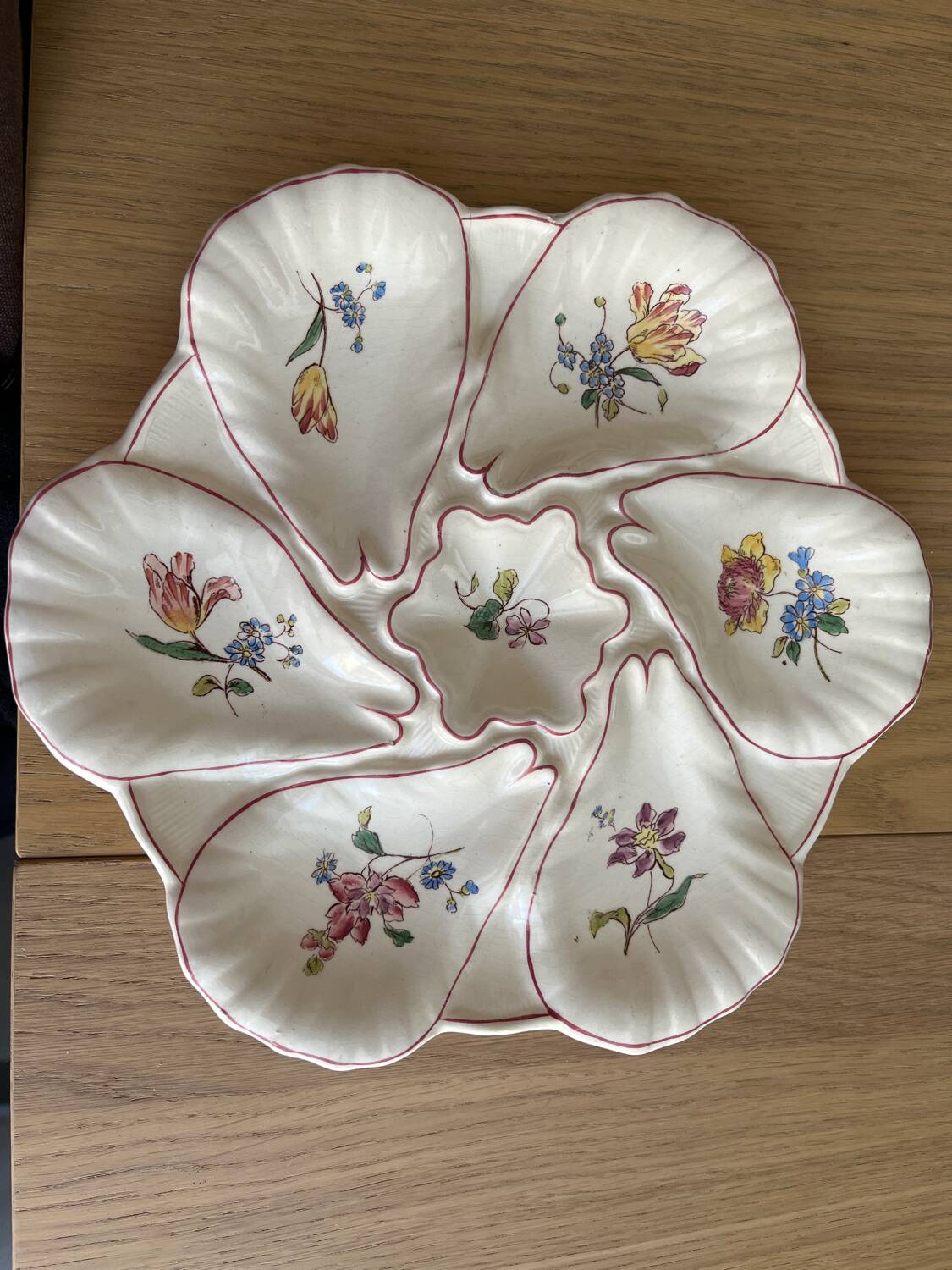 Assiette à huîtres terre de fer 1221 Longchamp