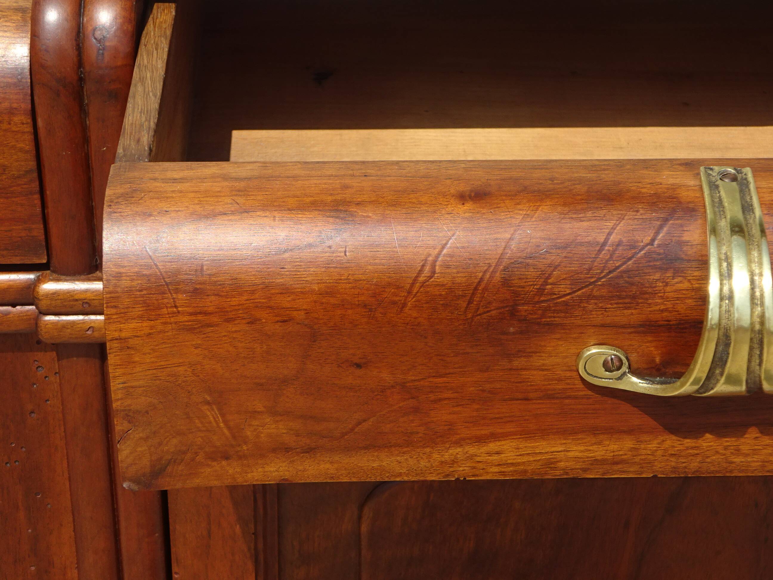 Art Deco sideboard in walnut with a marble top