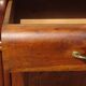 Art Deco sideboard in walnut with a marble top
