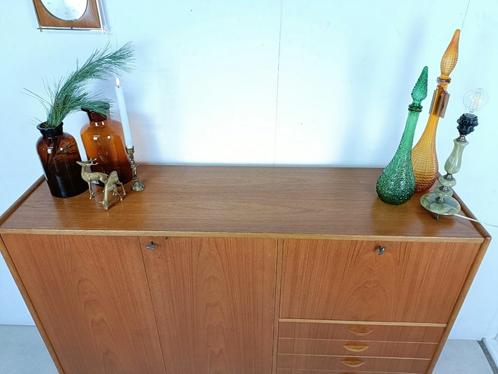 Vintage Scandinavian teak wall unit