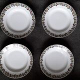 Set of 4 1950s Limoges plates