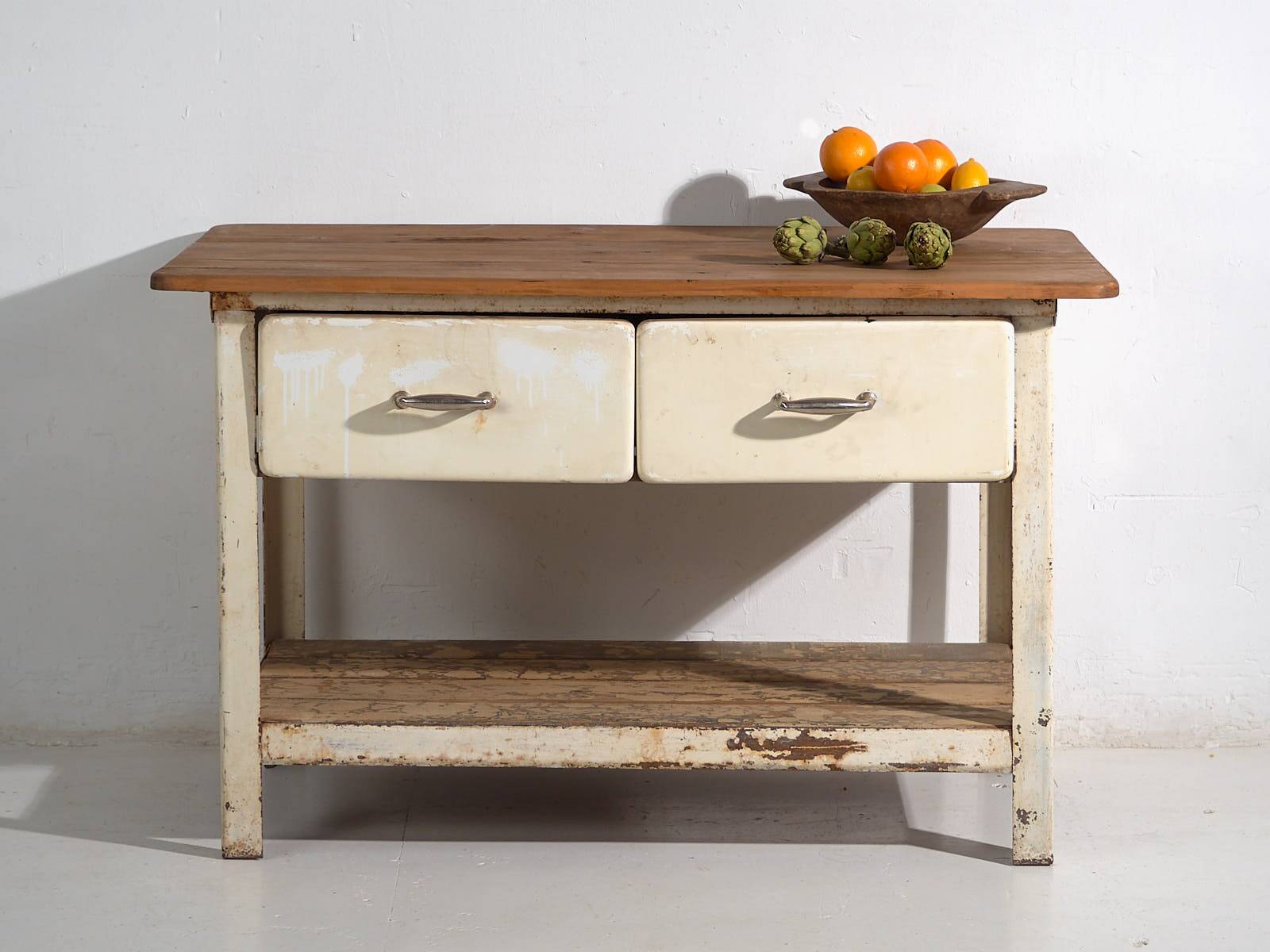 Industrial work table with drawers (c.1940) #75