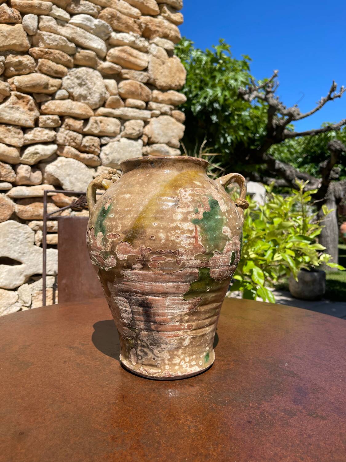 Terracotta pot jar