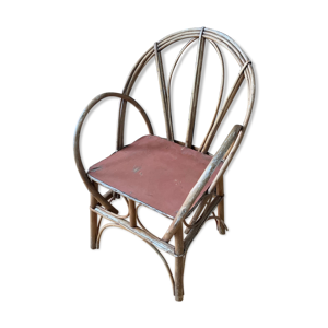 Fauteuil chaise en rotin - enfant