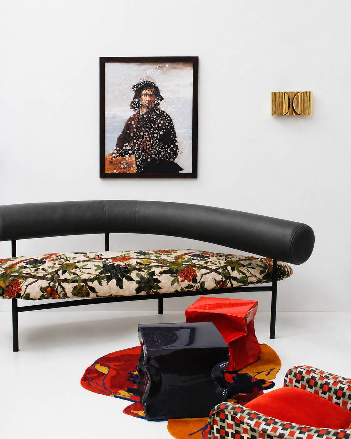 M.O.R. sofa designed by Javier Mariscal and Pepe Cortés for Akaba in 1986.