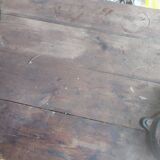 Industrial workshop workbench, wood and metal work table