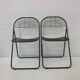 Set of 2 post modern wire chairs by Niels Gammelgaard for Ikea , 1980's
