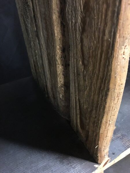 Old shelf in solid wood 1950