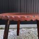 Table d'appoint tripode en bois, années 50
