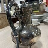 Old silver metal coffee maker