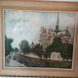 Oil on canvas Notre Dame de Paris AR Noulin
