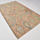 Tapis persan vintage doux 6x10, tapis Oushak en laine, 181x312 cm