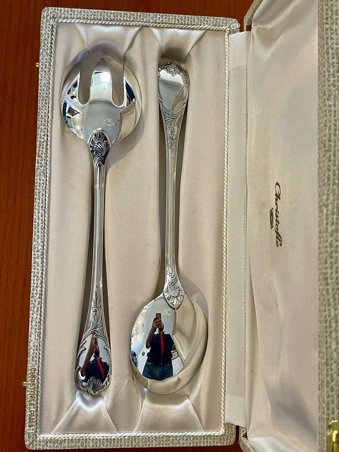 Christofle Marly salad serving cutlery