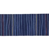 Scandinavian post modern gallery rug, archive matt-tema, 249 x 81 cm