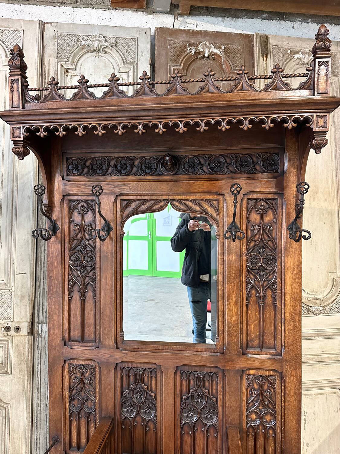 Neo-Gothic wardrobe from around 1900