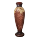 Très grand Vase en pate de verre – décor paysage montagneux – H 50 cm