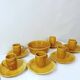 Sauerkraut tableware GIEN France - 6 mugs - 6 plates - 1 large dish (13 pieces)