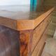 Antique oak burr chest of drawers - 4 drawers - marquetry inlay from the early 21st century