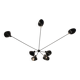 Spider wall light with seven fixed arms