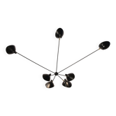 Spider wall light with seven fixed arms