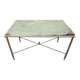 Hollywood Regency side table, marble top
