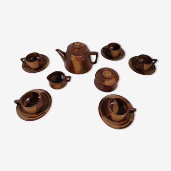 Vintage stoneware coffee service