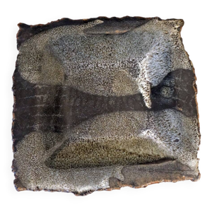 plat en grès émaillé